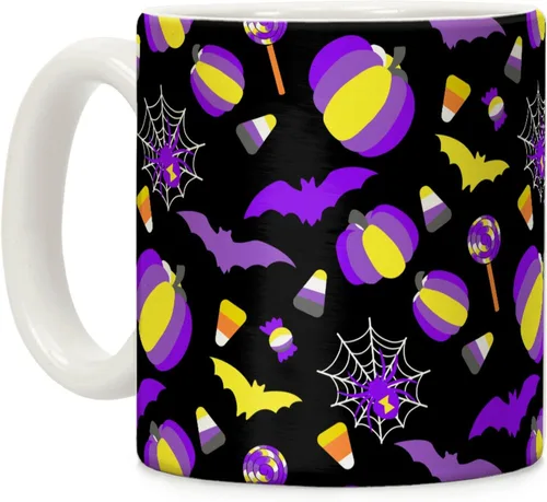 Vista 146 de LookHUMAN Tazas de Halloween Taza de café de Halloween - Tazas de café para decoración ideales para amantes y entusiastas de la decoración - Taza
