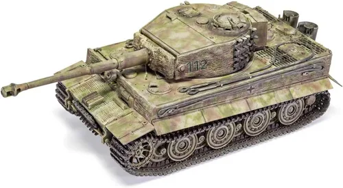 Vista 3 de Airfix WWII Tiger-1 Versión tardía 1:35 Tanque Militar Modelo de Plástico Kit A1364