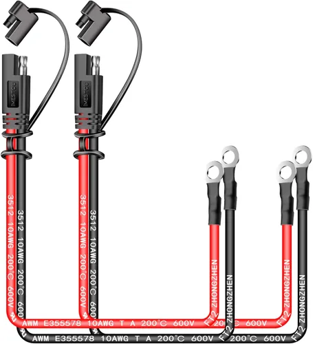 Vista 7 de iMESTOU 10AWG SAE a Anillo O Terminal Arnés 2 Pin Enchufe de desconexión