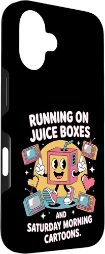 Vista 3 de Cajas de jugo y dibujos animados - Funda retro nostalgia para niños de los 90 para iPhone 16