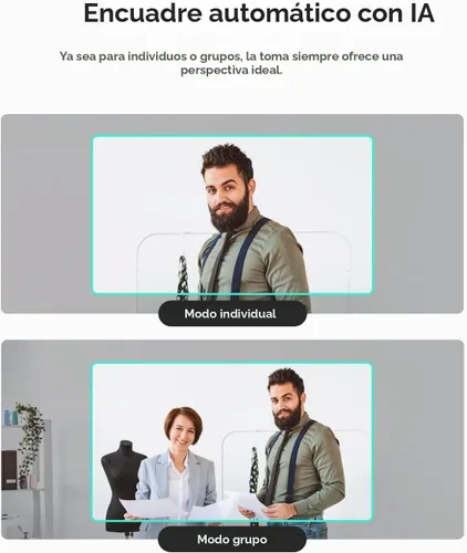 Vista 5 de OBSBOT Meet SE Cámara Web 1080P 100FPS para PC, Cámara de Transmisión con Encuadre por IA con Sensor de 1/2.8", Modo Belleza, Control por Gestos