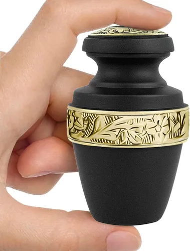 Vista 10 de Urna roja clásica para cenizas para adultos, hombre o mujer, urnas de cremación grandes para cenizas humanas, urna funeraria conmemorativa