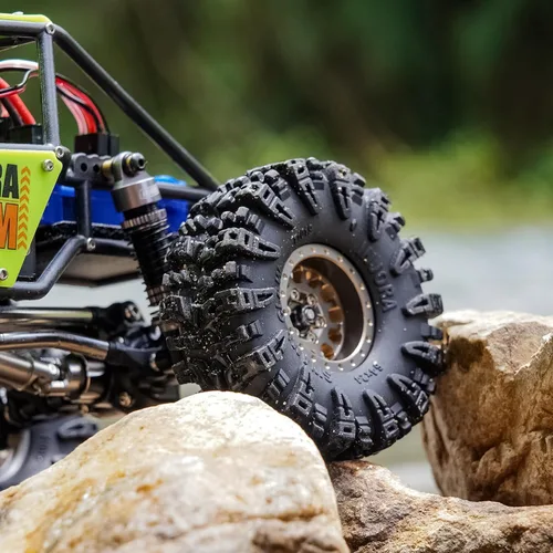 Vista 7 de INJORA Neumáticos 1.0 - Neumáticos S5 Swamp Claw para Terreno de Lodo para TRX4M AX24 Axial SCX24 FCX24 Auto RC Crawler 1/18 1/24, 64 * 24mm, T1019