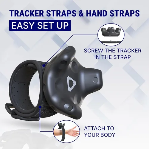 Vista 10 de Skywin Vive Tracker Straps for HTC Vive, 3.0, 2.0, and Ultimate Trackers, 2 Pack Feet Strap, Secure and Comfortable Full Body Tracking
