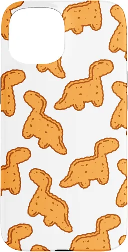 Vista 6 de Cute Dino T-Rex Chicken Nugget Funny Tyrannosaurus Case para iPhone 17