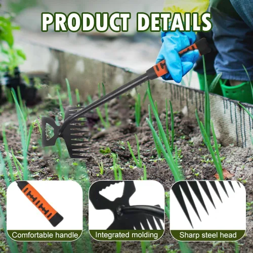 Vista 4 de Herramientas de desmalezadora manual de jardinería, herramienta de extracción de malas hierbas, artefacto de deshierbe de desarraigo, herramienta