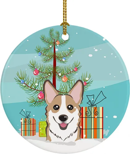 Vista 24 de Caroline's Treasures Adorno de cerámica para árbol de Navidad y Alaskan Malamute para colgar en el árbol de Navidad, para el hogar, Navidad