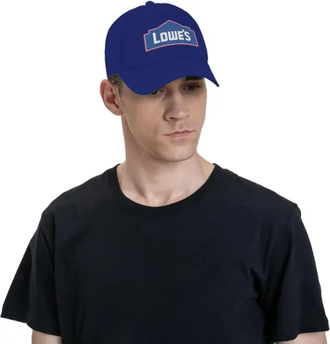 Vista 7 de Gorra de béisbol unisex ajustable Fashion_Lowe'S-Logo-Blue_ Sandwich Cap