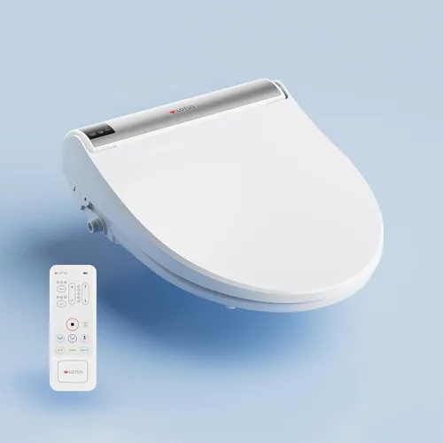 Vista 18 de Lotus Hygiene Systems ATS-500. Asiento para inodoro con tapa inteligente, climatizada con temperatura regulable. Color blanco.
