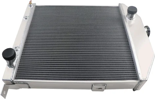 Vista 4 de Radiador de aluminio de 2.441 in para motor Ford Deluxe Coupe Mercury Series Chevy V8 1942-1948 46, radiadores de enfriamiento de núcleo de 4 filas
