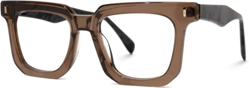 Vista 2 de Zeelool Coville ZJGA830292 - Marco de anteojos cuadrados de gran tamaño clásico con lente transparente sin receta para mujeres y hombres