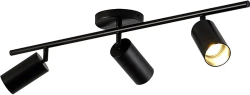 Vista 12 de BOKT Kit de iluminación LED moderna de riel de 1 luces, accesorios de foco de oro cepillado, montaje en techo de latón mate para interiores, lámpara
