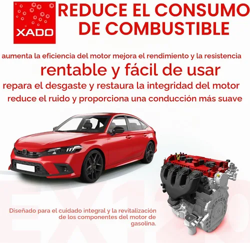 Vista 9 de XADO EX120 para motor de gasolina, paquete de 3 + supergrasa