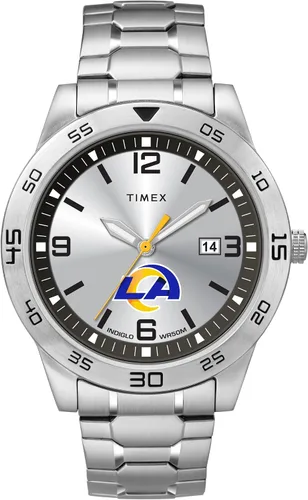 Vista 26 de Timex Tribute Reloj de cuarzo para hombre Citation de 42 mm con correa de acero inoxidable