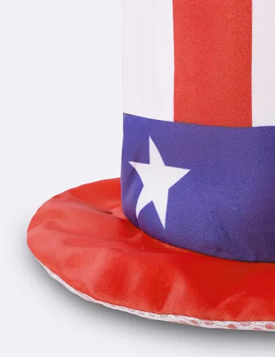 Vista 5 de COSLAND Sombrero para bebé del 4 de julio para niños, sombrero de tío Sam, multicolor, 1-3T