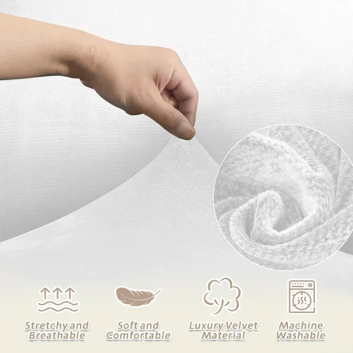 Vista 181 de Arfntevss Fundas de sofá seccional reclinable de terciopelo, Funda de sofá seccional de esquina para sofá reclinable, Funda elástica suave