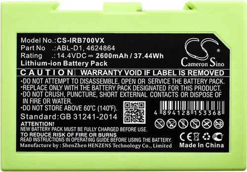 Vista 5 de Cameron Sino Batería para iRobot 7150, Roomba i4, Roomba i7, Roomba i7+, Roomba i7158, Roomba i7550, Roomba i755020, Roomba i8, Roomba i8+ 2600mAh