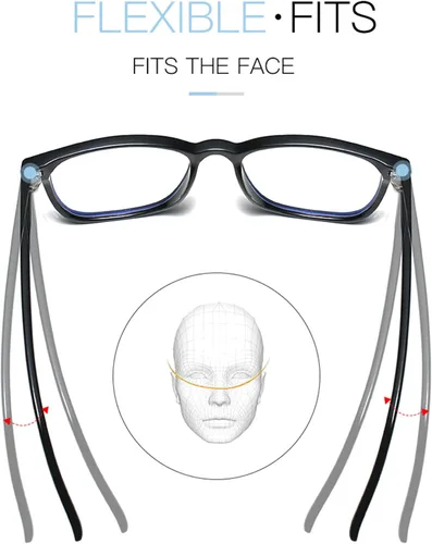 Vista 17 de Onrtry Gafas sin receta para hombres y mujeres, lentes transparentes cuadradas