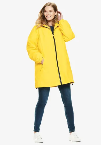 Vista 5 de Woman Within Chubasquero con capucha y talla grande para mujer