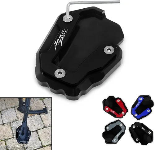 Vista 2 de SCUUBE Para Honda NC750X 2021-2023 NC750 X motocicleta CNC pie lateral soporte ampliador placa soporte placa ampliadora almohadilla lateral Negro