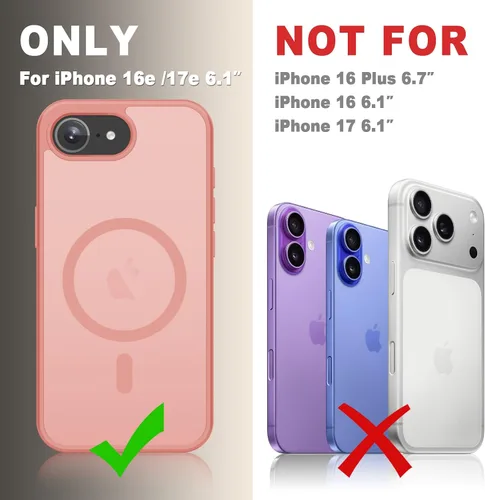 Vista 1276 de Funda para Google Pixel 10 Pro XL, cubierta magnética mate, color negro Fit for MagSafe, Screen Protector included, Shockproof Military Grade