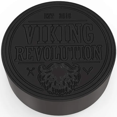 Vista 2 de Viking Revolution Jabón de carbón activado con agente limpiador de la piel para hombres con barro del mar muerto, cuerpo y cara, limpiador, puntos