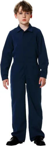 Vista 13 de AOBUTE Mono de color sólido para niños con bolsillos de 3-14 años Verde militar