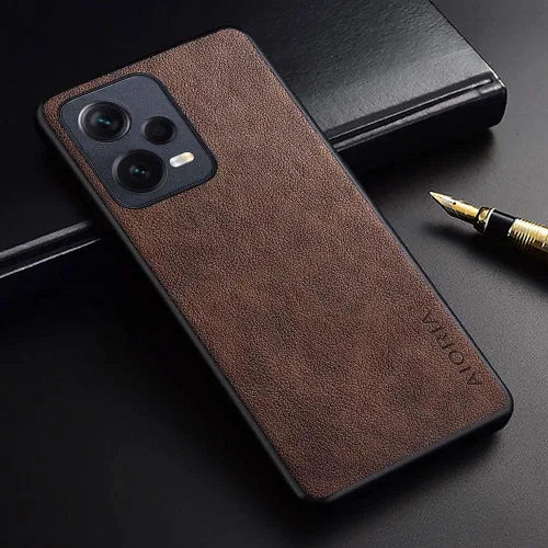 Vista 2 de AIORIA Funda protectora completa para Xiaomi Redmi Note 12 Pro 5G, funda de cuero premium para teléfono con diseño retro para Redmi Note 12 Pro 5G