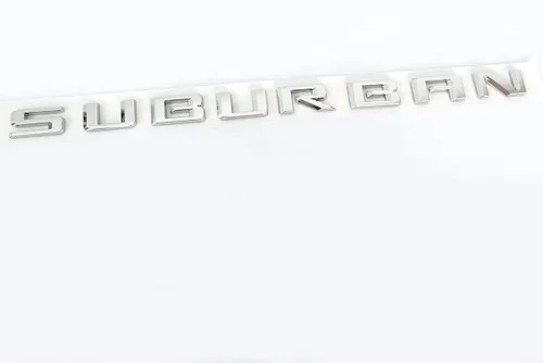 Vista 8 de Emblema Suburban OEM 2021 Letras 3D Compatible con Suburban 84910061 2019-2025 Negro Brillante