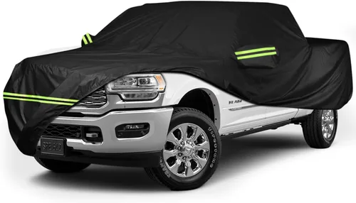 Vista 7 de Funda impermeable para automóvil Dodge Ram 1500 Crew Cab 1998-2022 de 5.5 pies, cubierta de camión de cama corta de 5.5 pies, fundas de automóvil