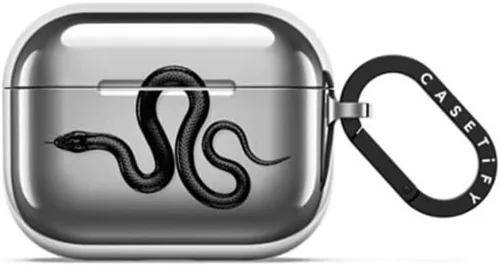 Vista 40 de CASETiFY Bounce - Funda para AirPods Pro 3, color carbón mate