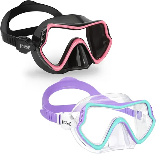 Vista 10 de Gafas de natación para niños con cubierta de nariz para jóvenes de 8 a 15 años, antivaho HD Visión Gafas de piscina gafas de natación de agua