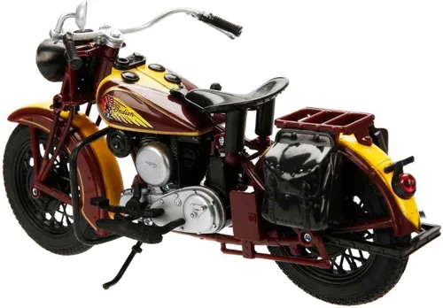 Vista 4 de NewRay Juguetes: Indian Sport Scout 1934 1:12, Marrón