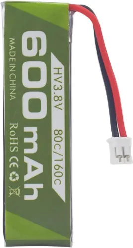 Vista 4 de 3 unidades 1S 3.8V 80C 600mAh batería de litio con conector JST-PH 2.0 enchufe adecuado para Cineahoop Tinyhawk Mini FPV Racing Drone RC control