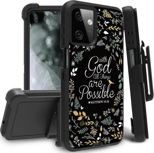 Vista 59 de Funda para Motorola Edge 2021 / Moto Edge 5G UW, protección resistente de 3 capas híbridas a prueba de golpes con funda de clip para cinturón