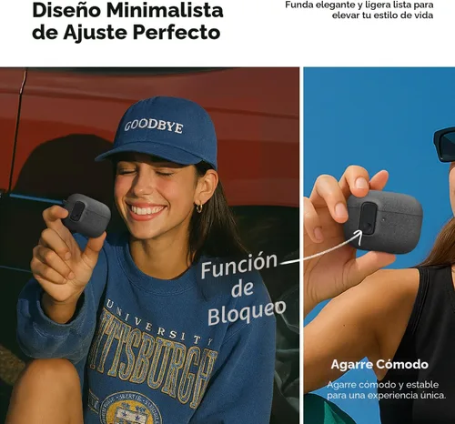 Vista 9 de VRS Design Cerradura Moderna para Estuche de Apple AirPods Pro de 3ª Generación (2025) – Estilo Protector Elegante con Seguridad de Bloqueo