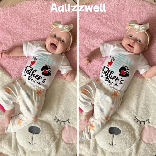 Vista 2 de Aalizzwell Traje de bebé del 4 de julio