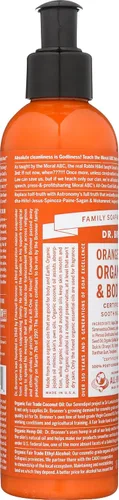 Vista 5 de Dr. Bronner's, Loción Naranja Lavanda Orgánica, 8 Fl Oz