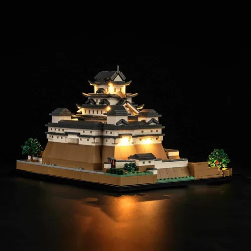 Vista 6 de LocoLee Kit de luces LED compatible con LEGO Himeji Castle 21060, LEGO Architecture Castle Creative Lighting Set Accesorios compatibles con LEGO