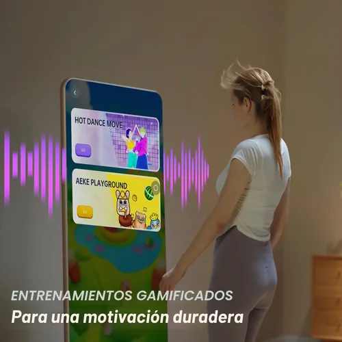 Vista 6 de Sistema de gimnasio inteligente para el hogar AEKE K1 + esterilla de yoga