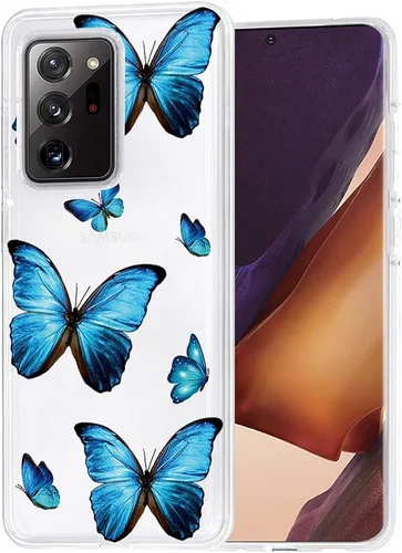 Vista 8 de Funda para Galaxy Note 20 Ultra 5G, para Samsung Note 20 Ultra Linda, funda transparente flexible de TPU de goma suave de silicona para Samsung
