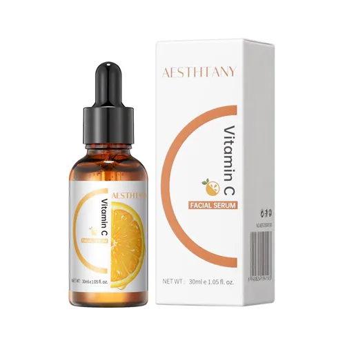 Vista 5 de Suero de vitamina C prémium para cara, suero antienvejecimiento con ácido hialurónico, pantenol, cubilosa, retinol y aminoácidos, hidrata y aumenta