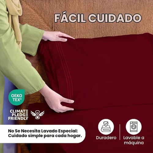 Vista 8 de ROYALE LINENS Juego de sábanas de 3 piezas individual XL - Ropa de cama de microfibra cepillada suave de 1800 hilos - 1 sábana bajera, 1 sábana