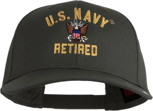Vista 21 de e4Hats.com Gorra bordada militar retirada de la Marina de los EE