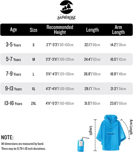 Vista 6 de Chaqueta ligera de poncho de lluvia para niños, impermeable, abrigo impermeable