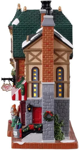 Vista 3 de Lemax Lista de Santas de la aldea de Navidad con batería Led