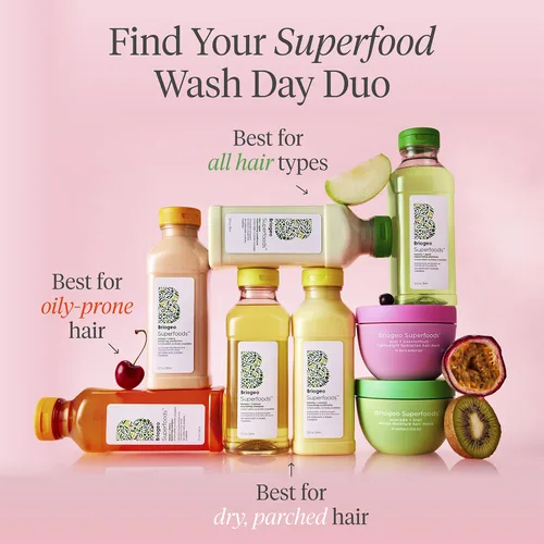 Vista 9 de Briogeo Superfoods Acai + Passionfruit - Mascarilla ligera de hidratación para cabello fino, acondicionador profundo para cabello fino, aumenta