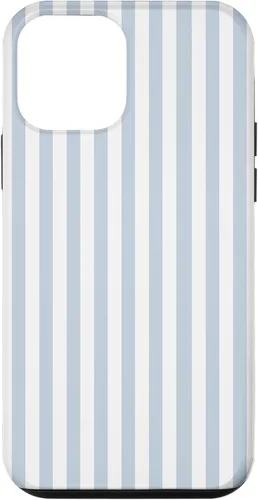 Vista 16 de Funda con patrón geométrico de rayas blancas y azul claro para iPhone 17