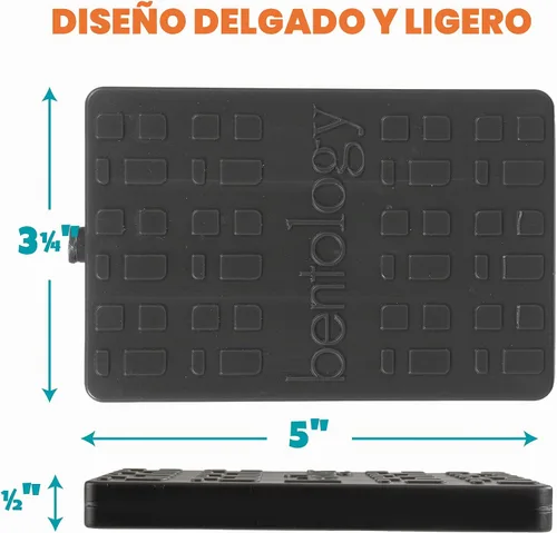 Vista 8 de Bentology Bolsa de almuerzo aislada para niños y tarro de comida de 13 Negro