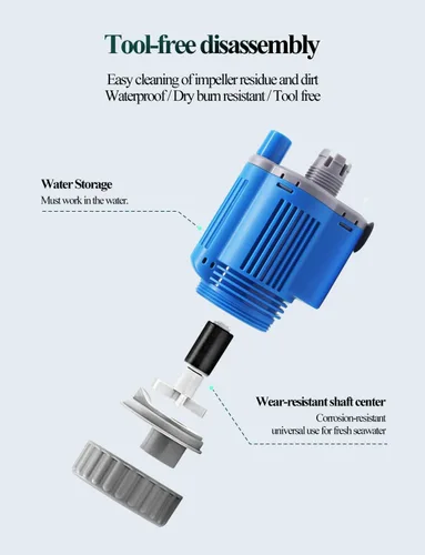 Vista 7 de boxtech Limpiador eléctrico de acuario mejorado, 12 V CC/28 W, kit de limpieza de grava para pecera, 6 en 1, filtro de agua y arena de lavado